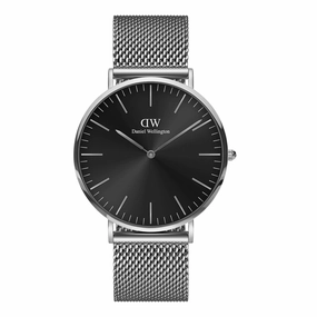 Daniel Wellington Classic 40mm Sterling Onyx Watch DW00100629