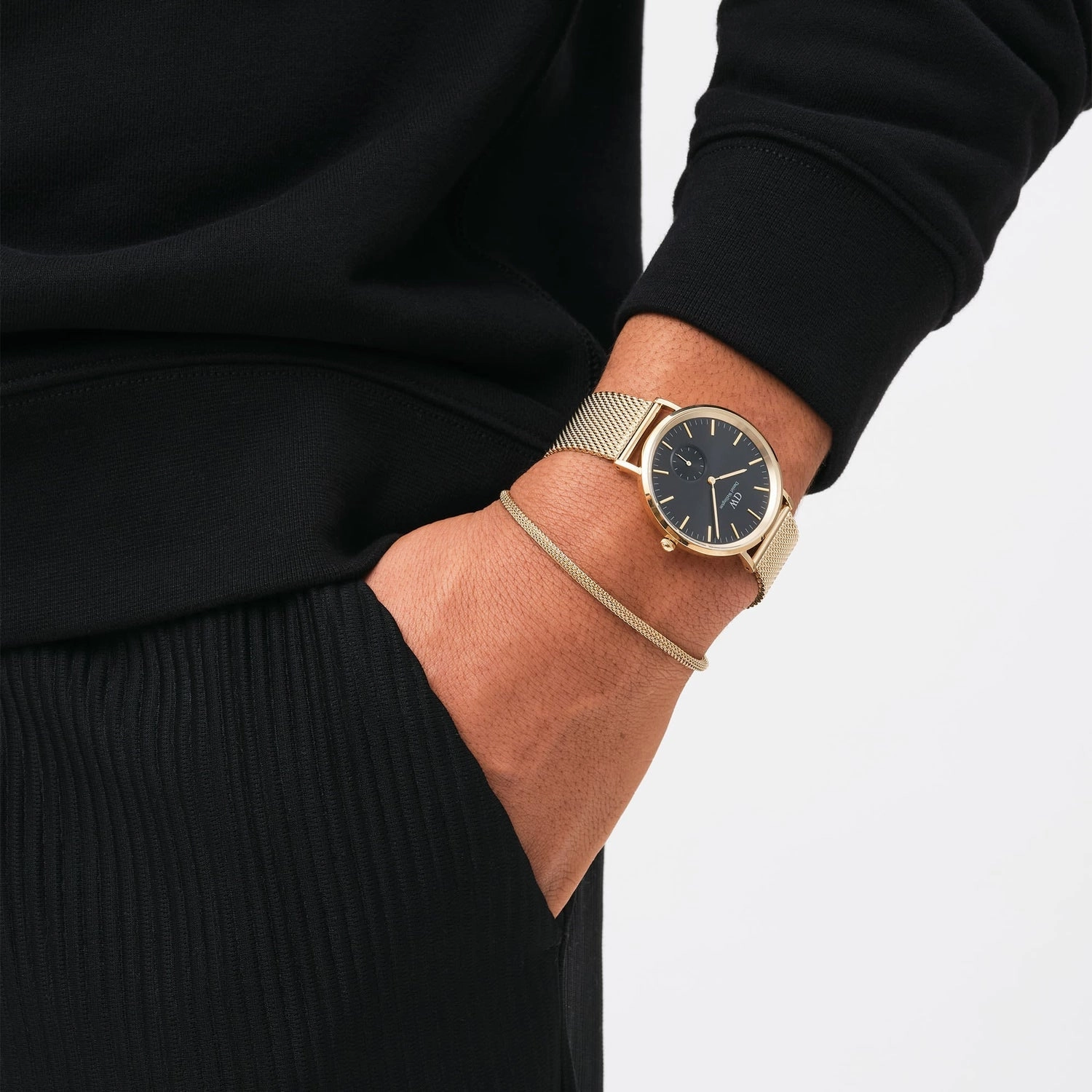 Daniel Wellington Classic Multi-Eye Evergold Onyx Black Dial Watch DW00100713