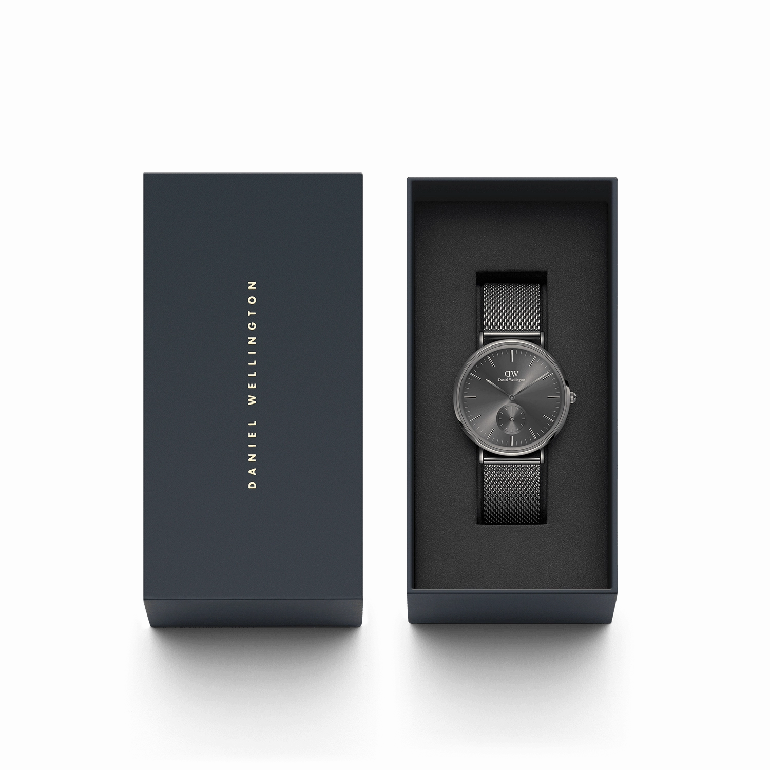 Daniel Wellington Classic Multi-Eye Mesh Graphite Dial Watch DW00100712