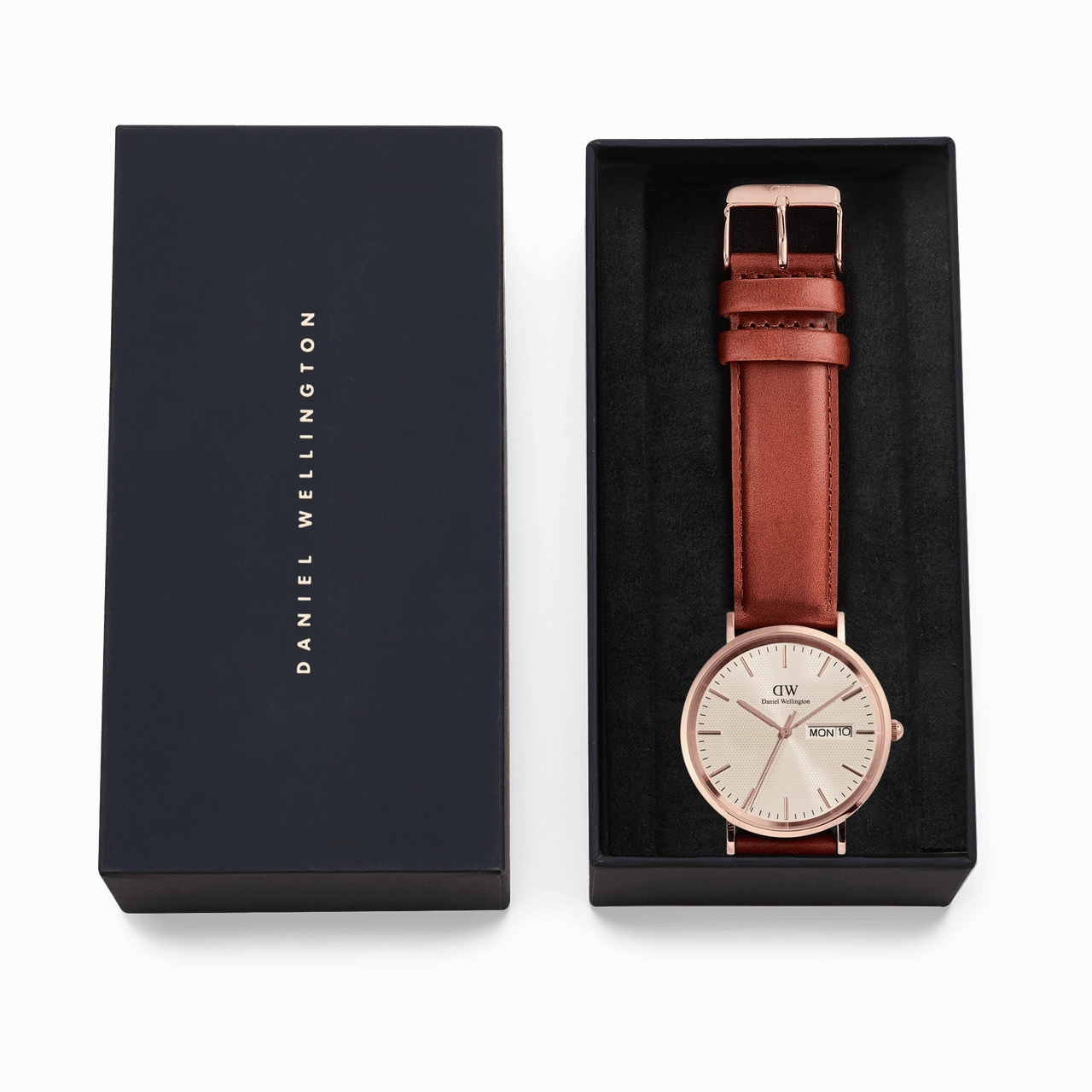 Daniel Wellington Classic St Mawes Rose Gold Champagne Dial Watch DW00100829