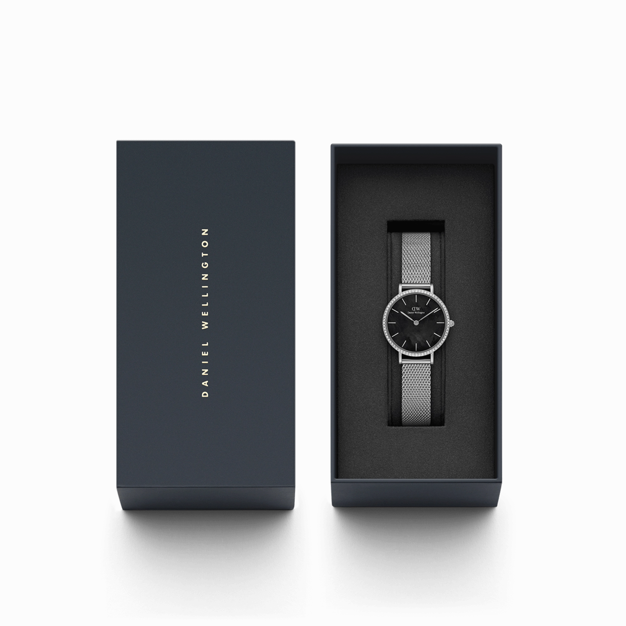 Daniel Wellington Petite 28mm Bezel Mesh Black Watch DW00100661