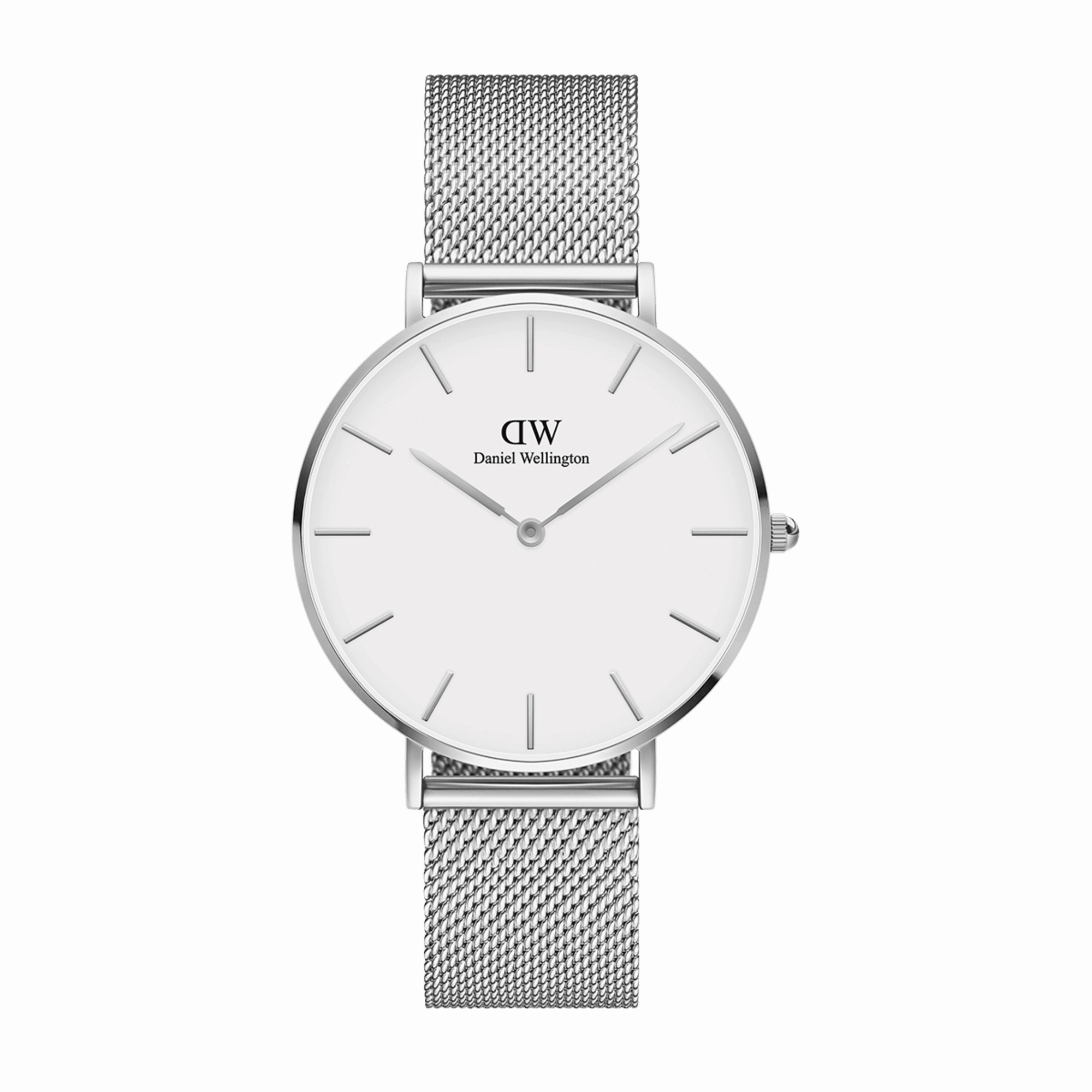 Daniel Wellington Petite 36mm Sterling White Dial Watch DW00100306