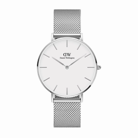 Daniel Wellington Petite 36mm Sterling White Dial Watch DW00100306