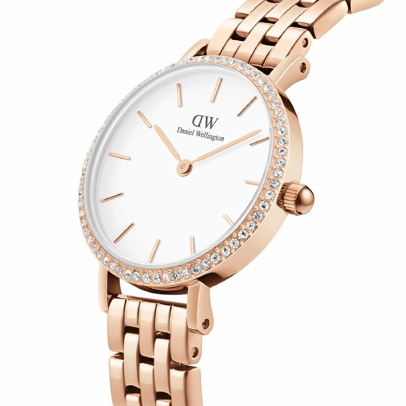Daniel Wellington Petite Lumine Bezel 5-Link Melrose 28mm