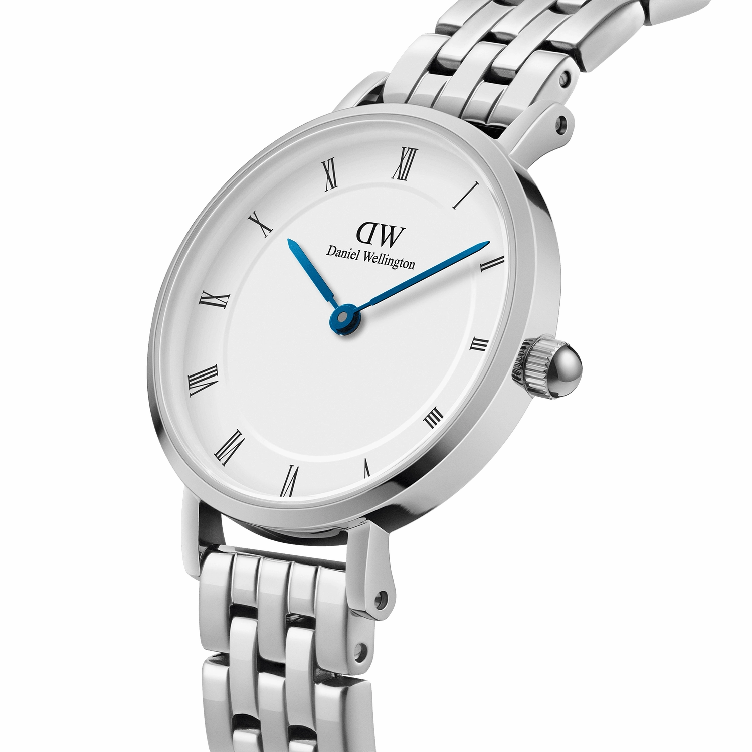 Daniel Wellington Petite Roman Numerals 5-Link Silver Watch DW00100685