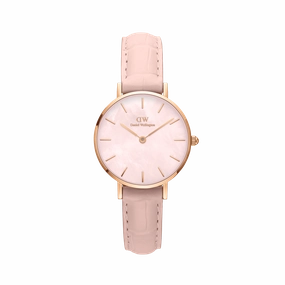 Daniel Wellington Petite Rouge Pink Leather Strap Watch DW00100514