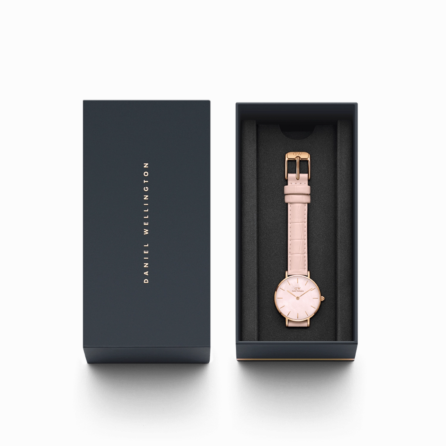 Daniel Wellington Petite Rouge Pink Leather Strap Watch DW00100514