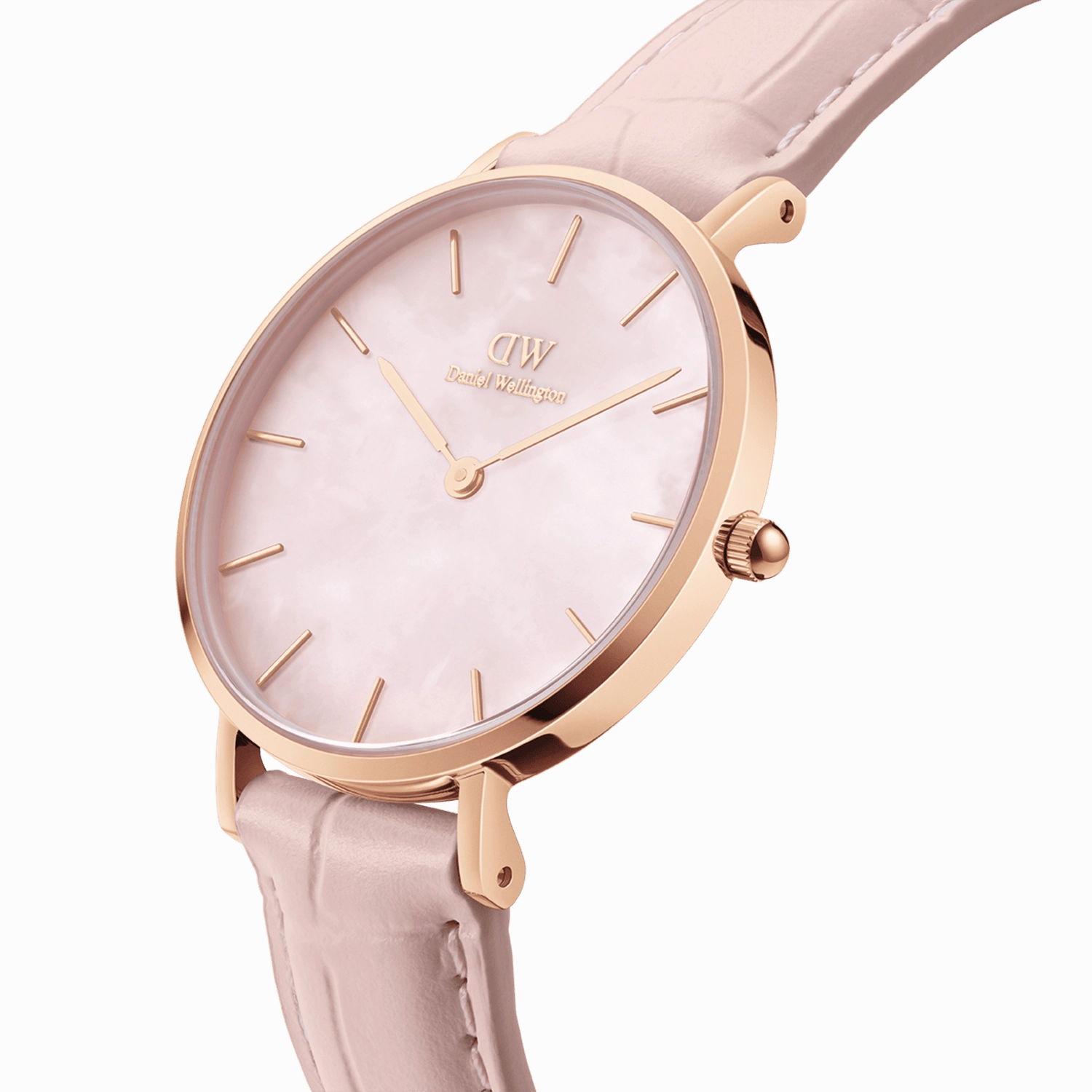 Daniel Wellington Petite Rouge Pink Leather Strap Watch DW00100514