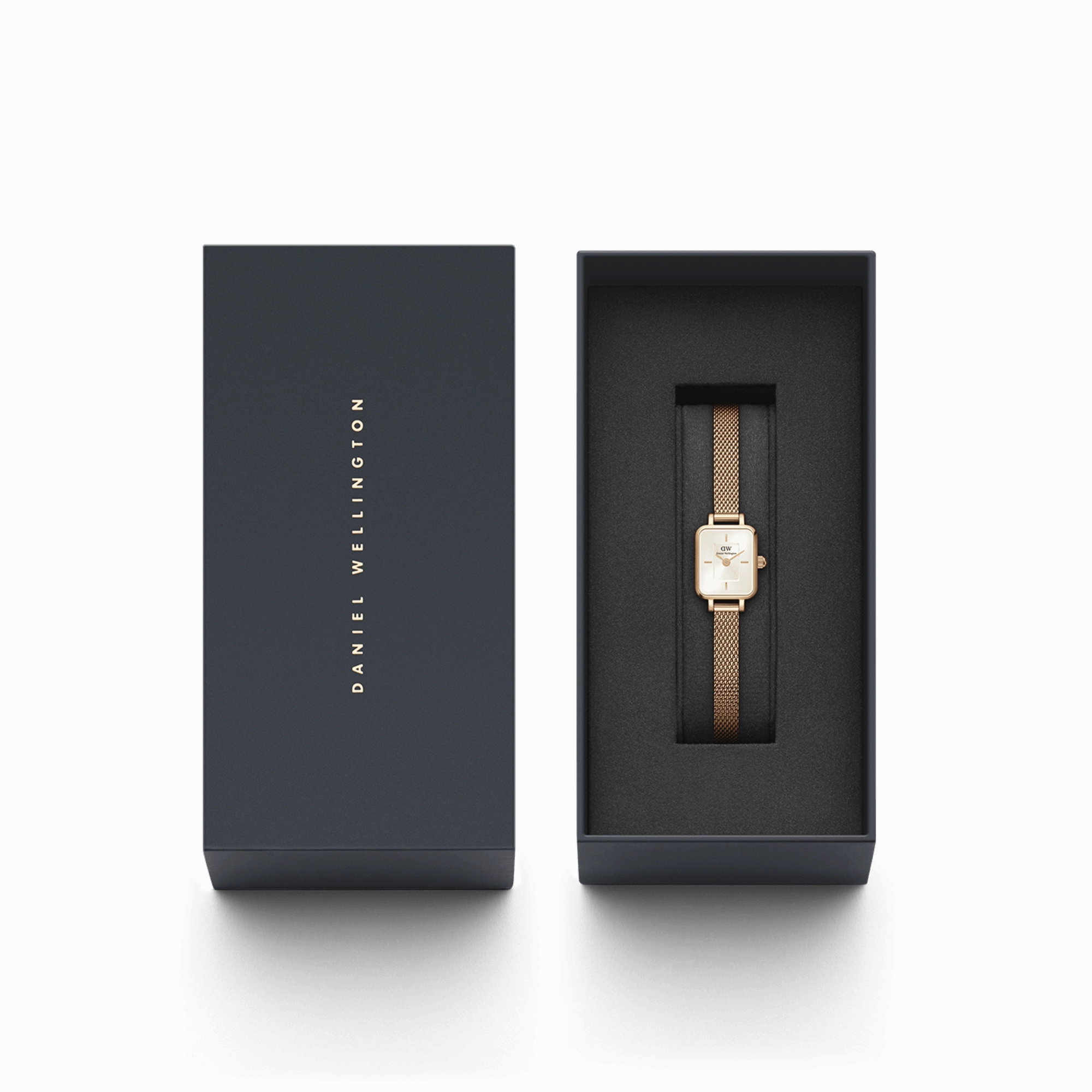 Daniel Wellington Quadro Mini 15x18mm Melrose RG Champagne DW00100651