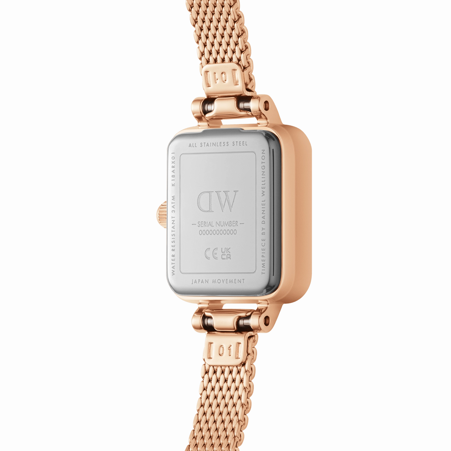 Daniel Wellington Quadro Mini Melrose White Dial Watch DW00100727