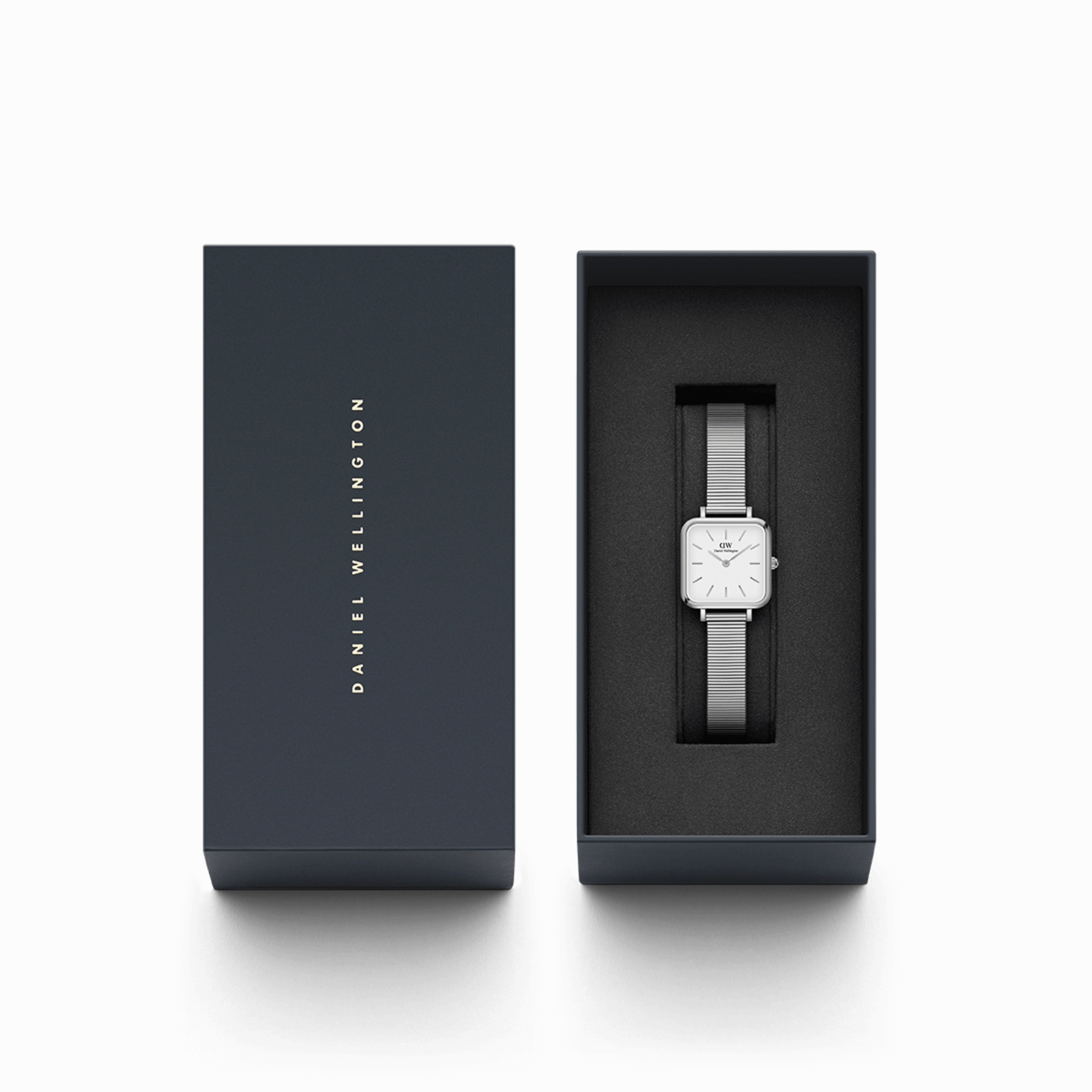 Daniel Wellington Quadro Studio 22X22mm White Dial Watch DW00100521