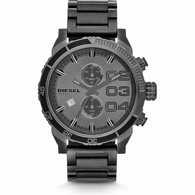DIESEL DZ4314 Double Down Stainless Steel Chronograph Gunmetal Men's Watch