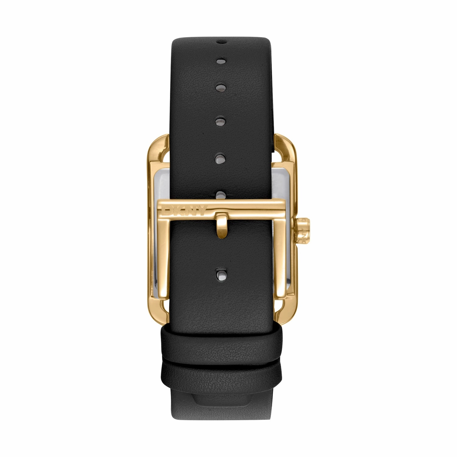 DKNY City Maxi Black Dial Black Leather Strap Watch DK1L001L0025