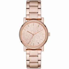 DKNY Women's Watch - Soho Quartz Rose Gold Tone Dial Rose Gold Bracelet | NY2854