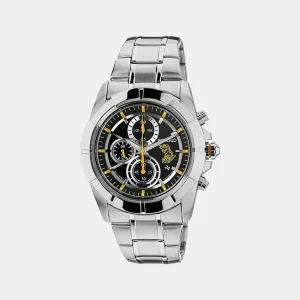 Dress Men's Black Stainless Steel Chronograph Watch SNDF13P1