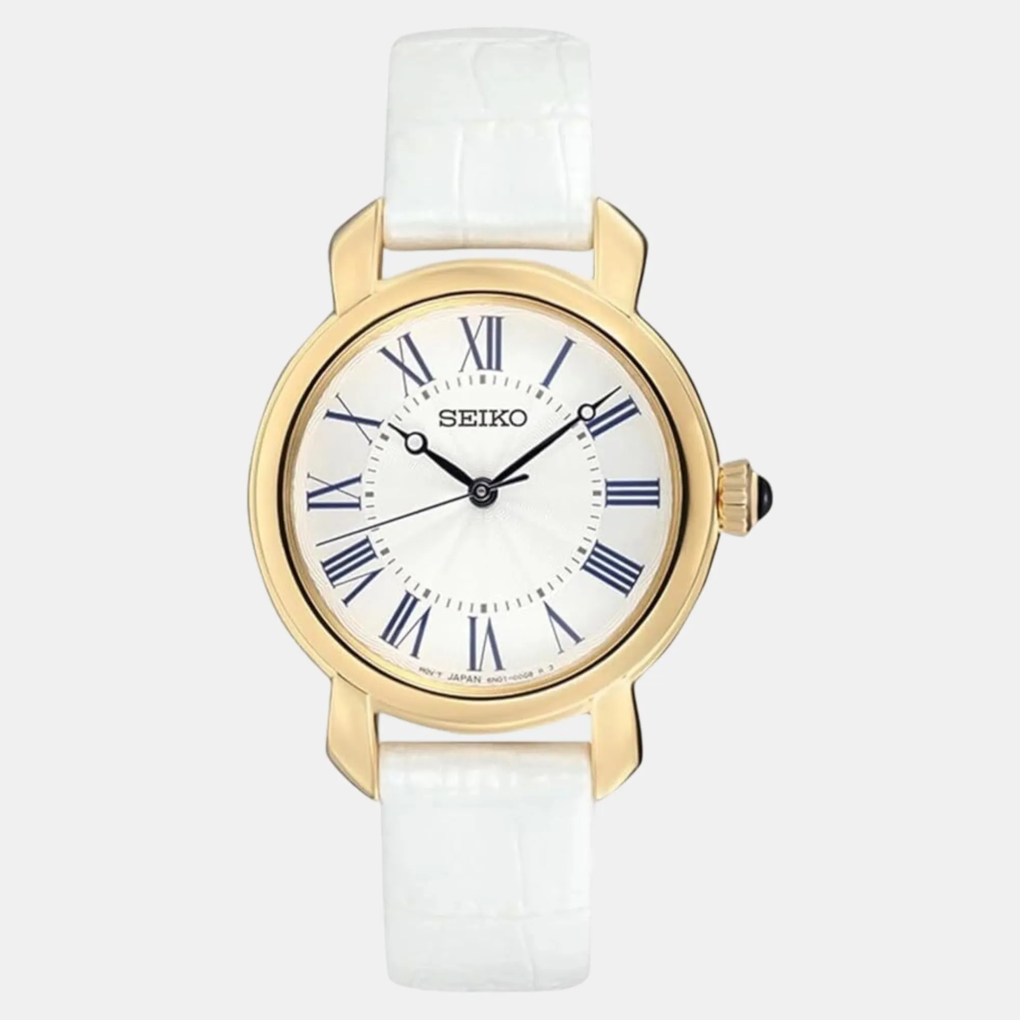 Dress Women Quartz White Dial Analog Leather Watch SUR626P2