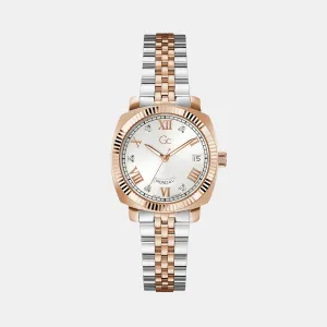 Dress Women Quartz White Dial Analog Stainless Steel Watch Z44003L1MF