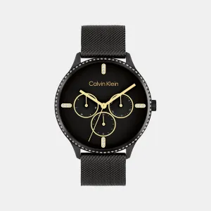 Dress Women's Black Dial Multi-Function Mesh Watch 25200369