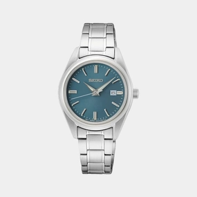 Dress Women Quartz Blue Dial Analog Stainless Steel Watch SUR531P1