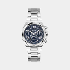 Dress Women Quartz Blue Dial Chronograph Recycled Steel Watch GW0769L1