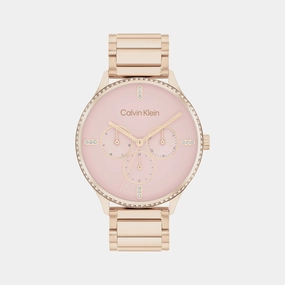 Dress Women's Pink Dial Multi-Function Stainless Steel Watch 25200370