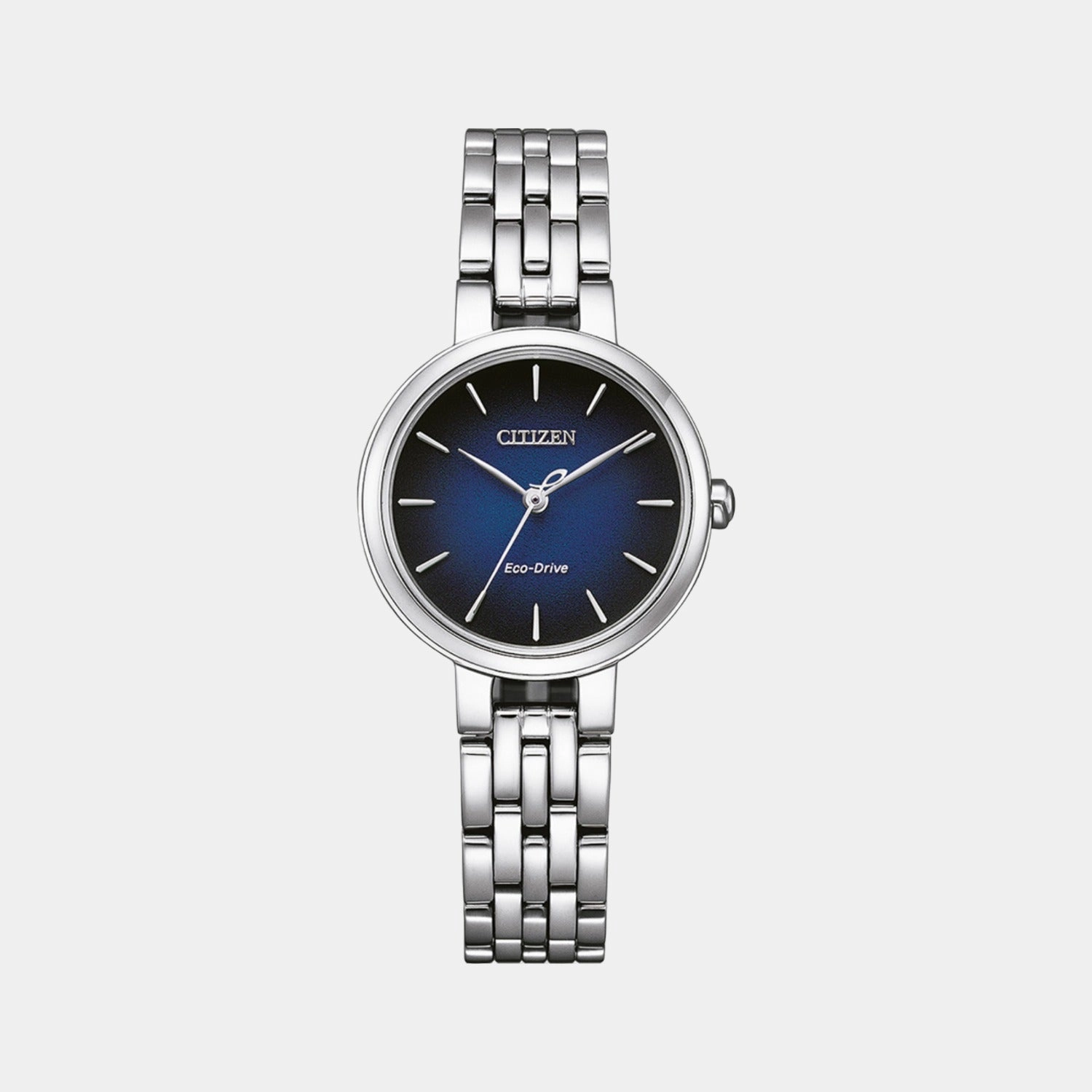 Eco-Drive Women Blue Dial Analog Stainless Steel Watch EM0990-81L