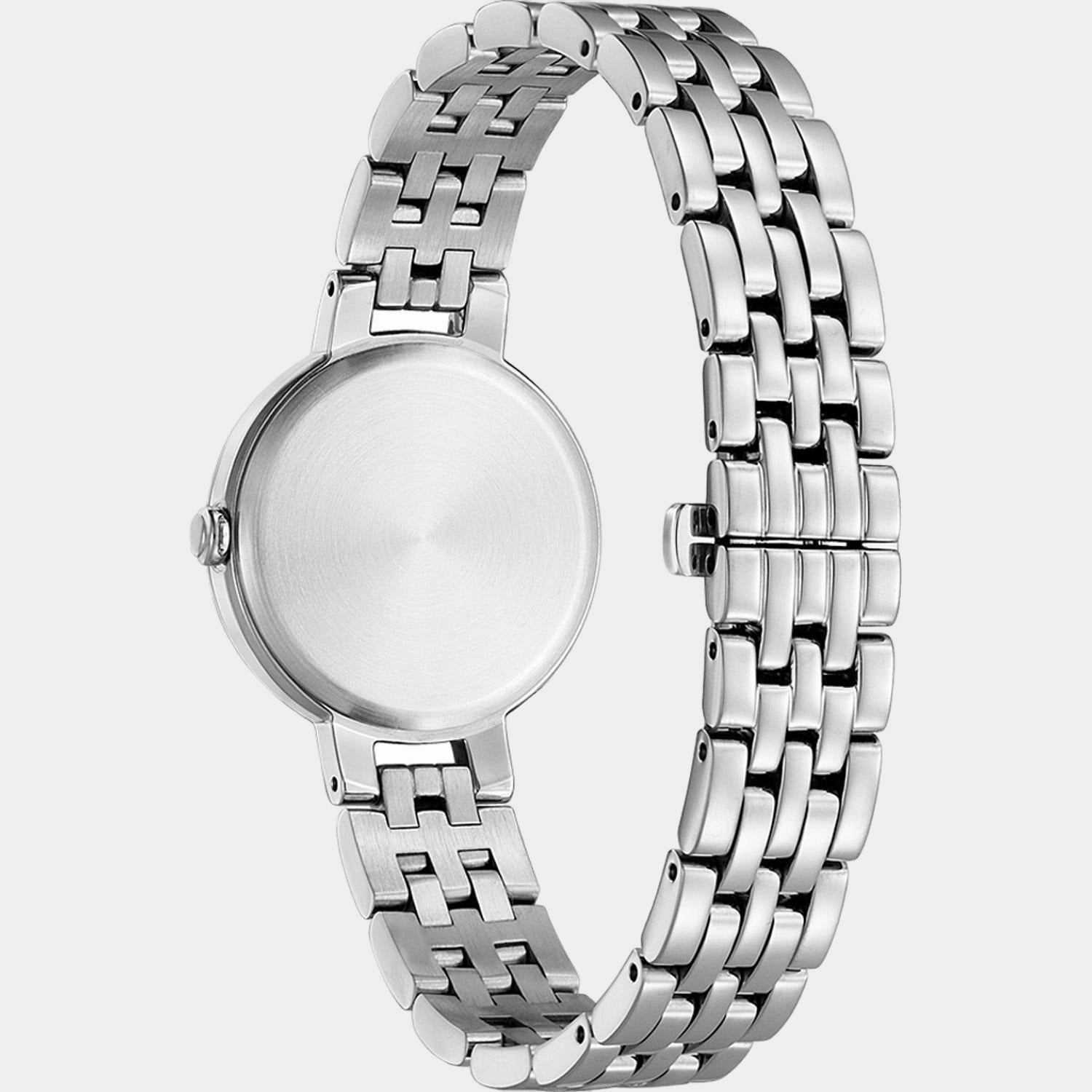 Eco-Drive Women Blue Dial Analog Stainless Steel Watch EM0990-81L