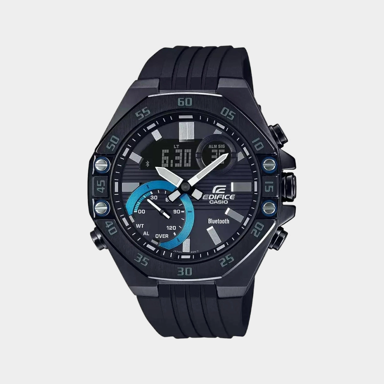 Edifice Men's Black Chronograph Resin Watch ED496 - ECB-10PB-1ADF