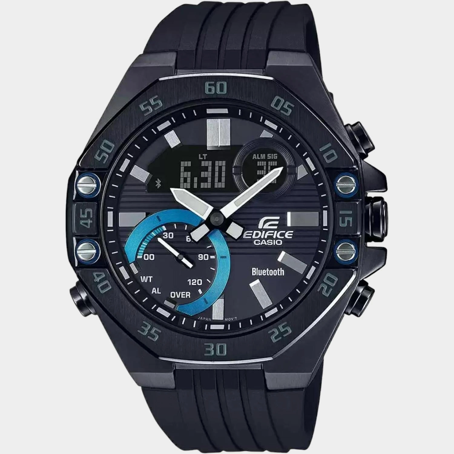 Edifice Men's Black Chronograph Resin Watch ED496 - ECB-10PB-1ADF