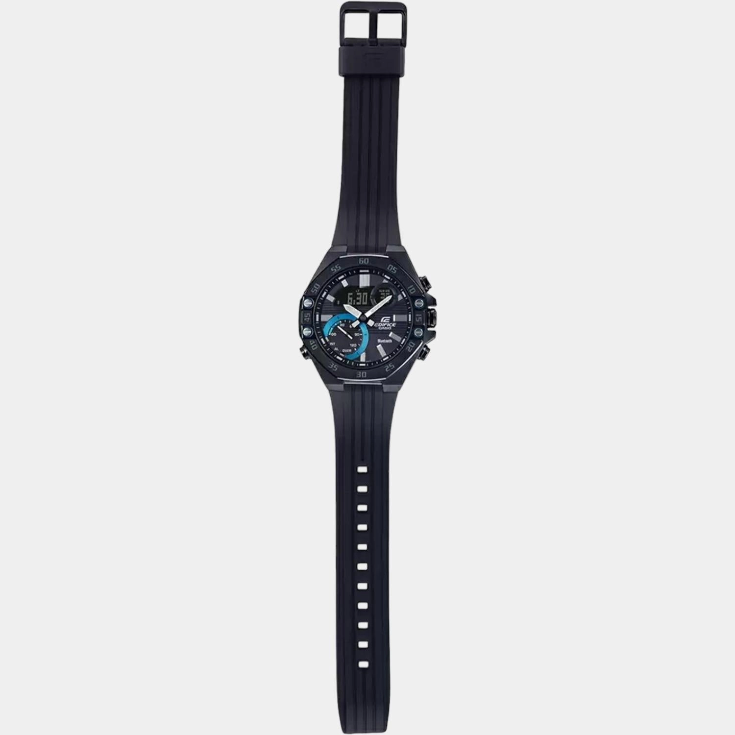 Edifice Men's Black Chronograph Resin Watch ED496 - ECB-10PB-1ADF