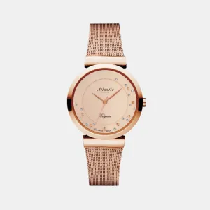 Elegance Romantic Women Quartz Copper Dial Analog Mesh Watch 29039.44.79MB
