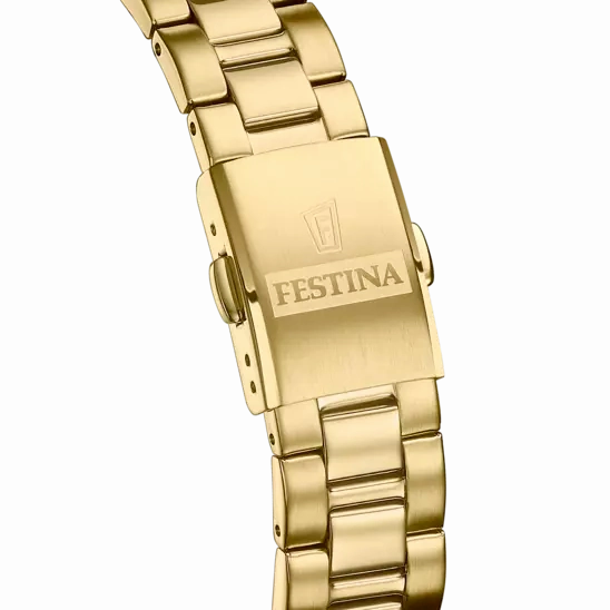 Elegant Festina Steel Watch with Classic White Dial F20557/2