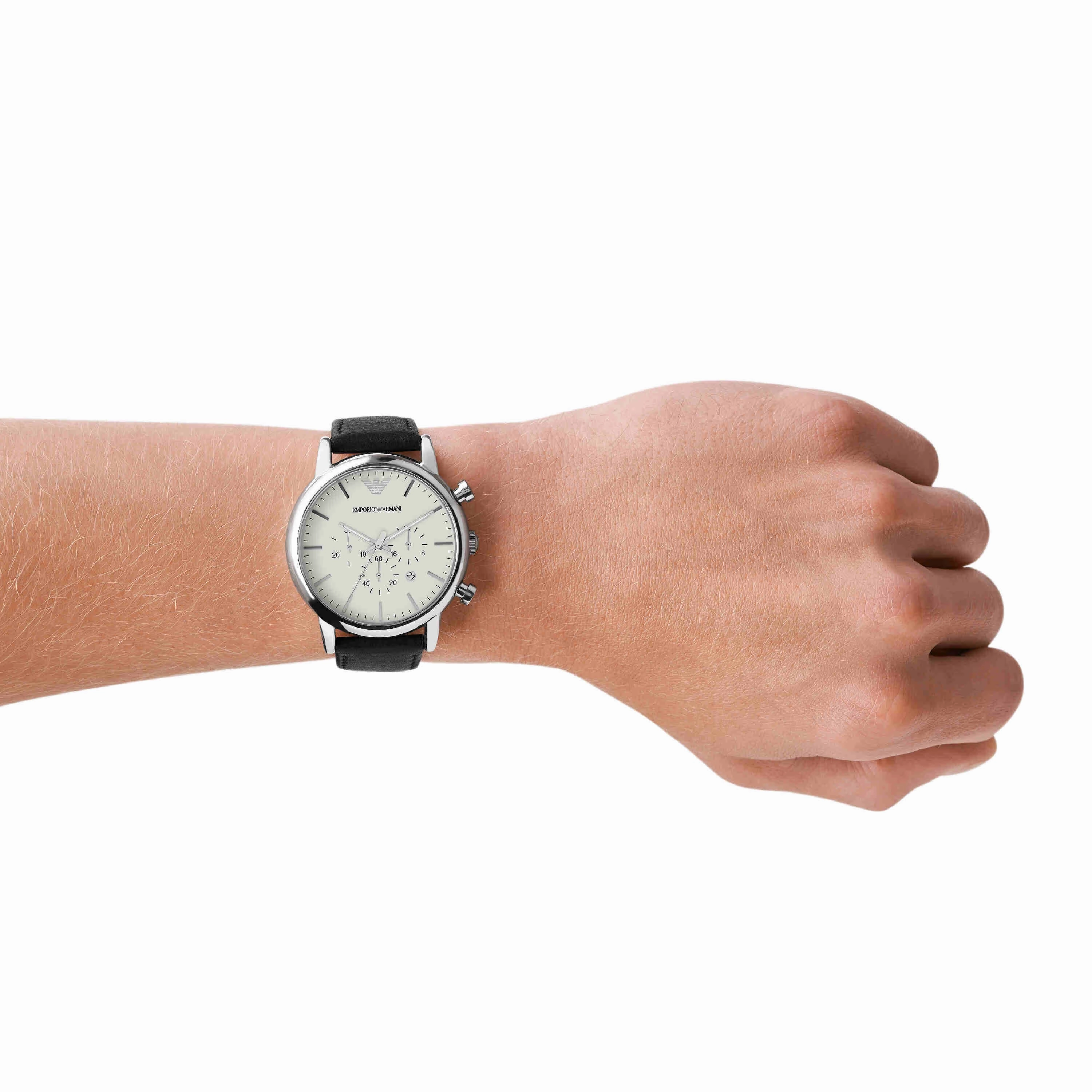 Emporio Armani Black Chronograph Watch AR1807