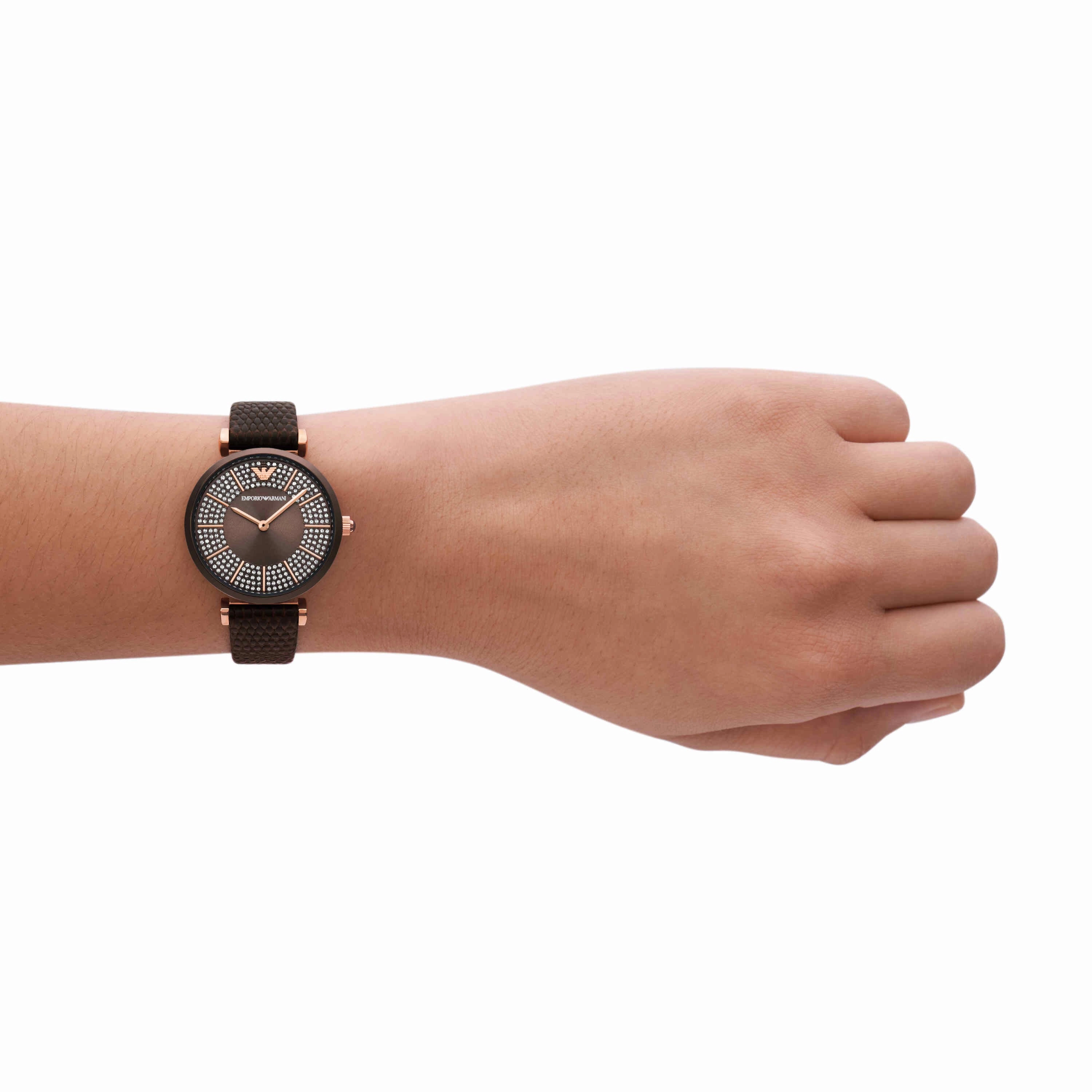 Emporio Armani Brown Analogue Watch AR11565