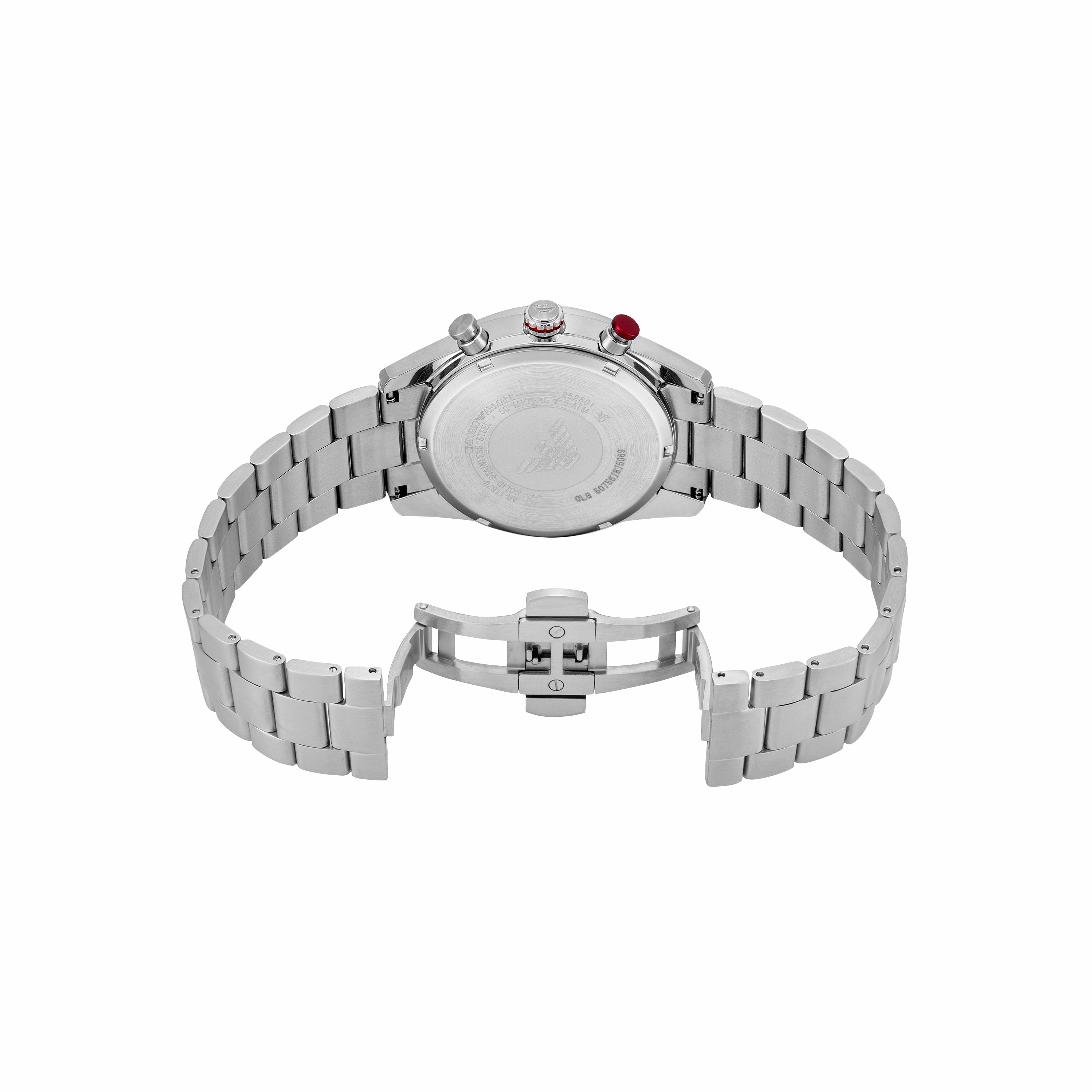 Emporio Armani Chronograph Blue Dial Stainless Steel Watch AR11676