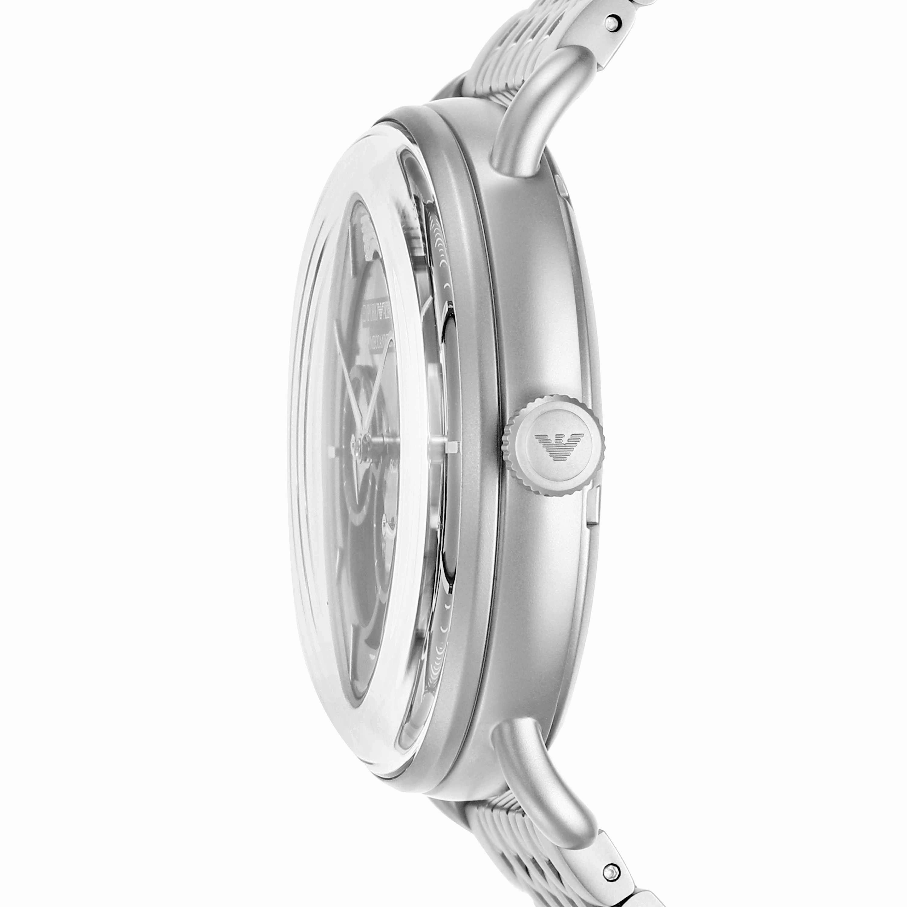 Emporio Armani Silver Tone Analogue Watch AR60024