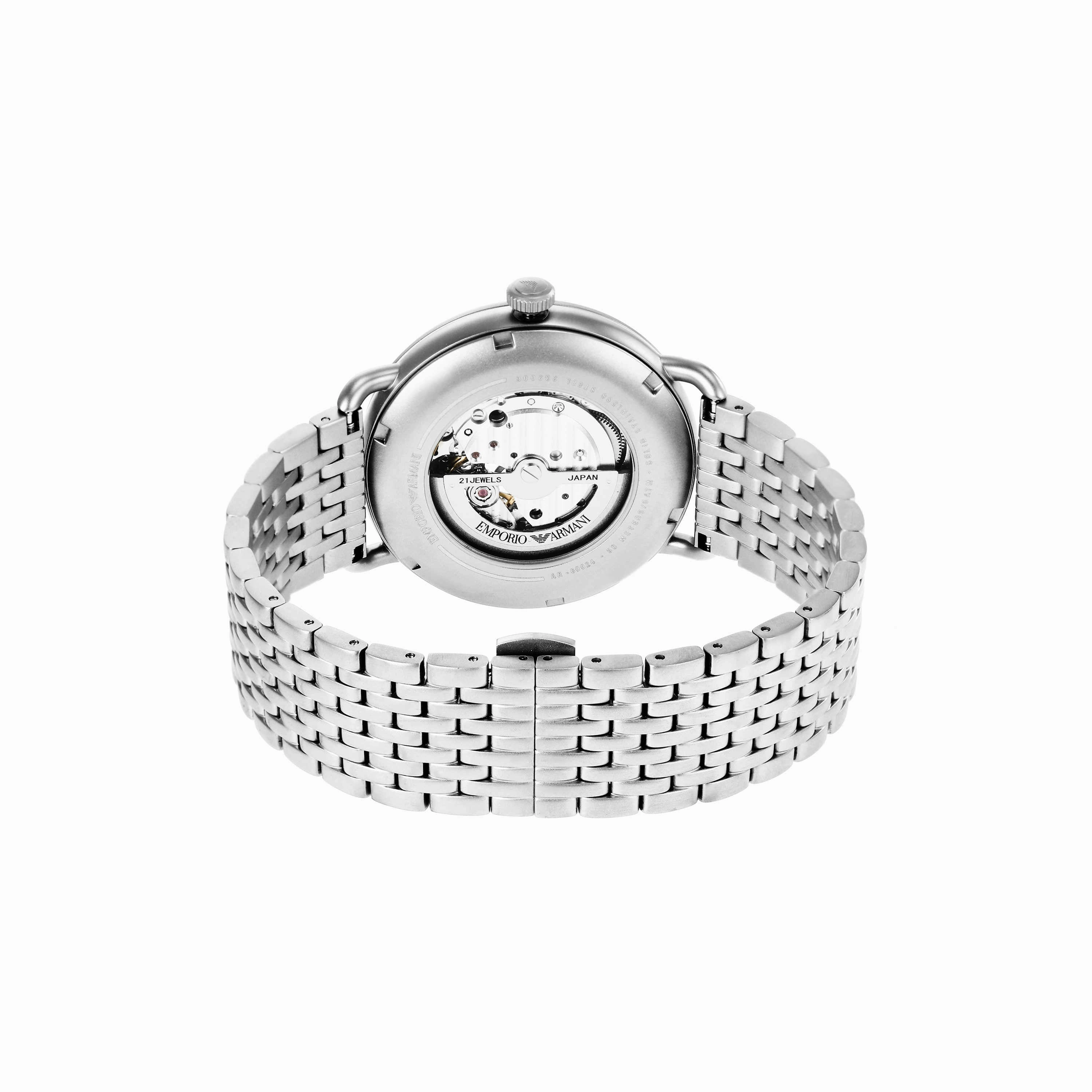 Emporio Armani Silver Tone Analogue Watch AR60024