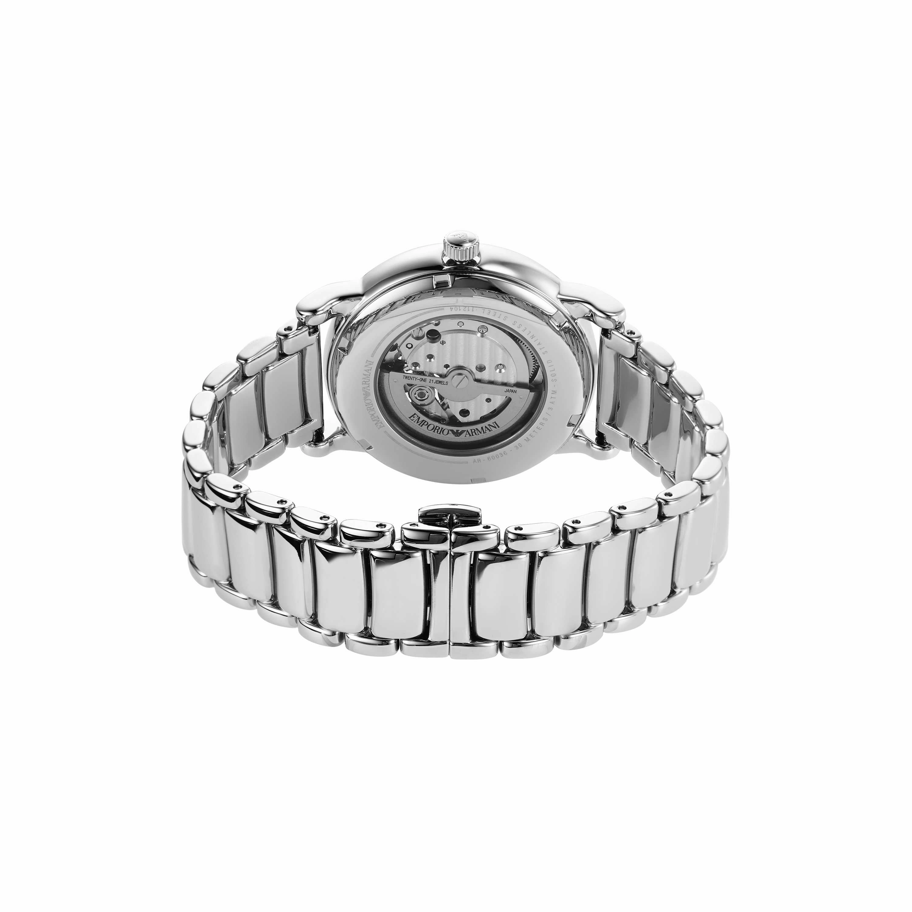 Emporio Armani Silver-Tone Analogue Watch AR60036