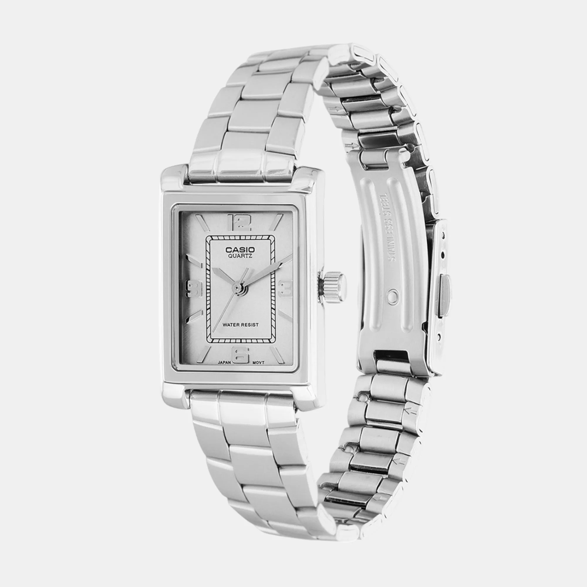 Enticer Women Quartz White Dial Analog Stainless Steel Watch LTP-1234DD-7ADF A2357