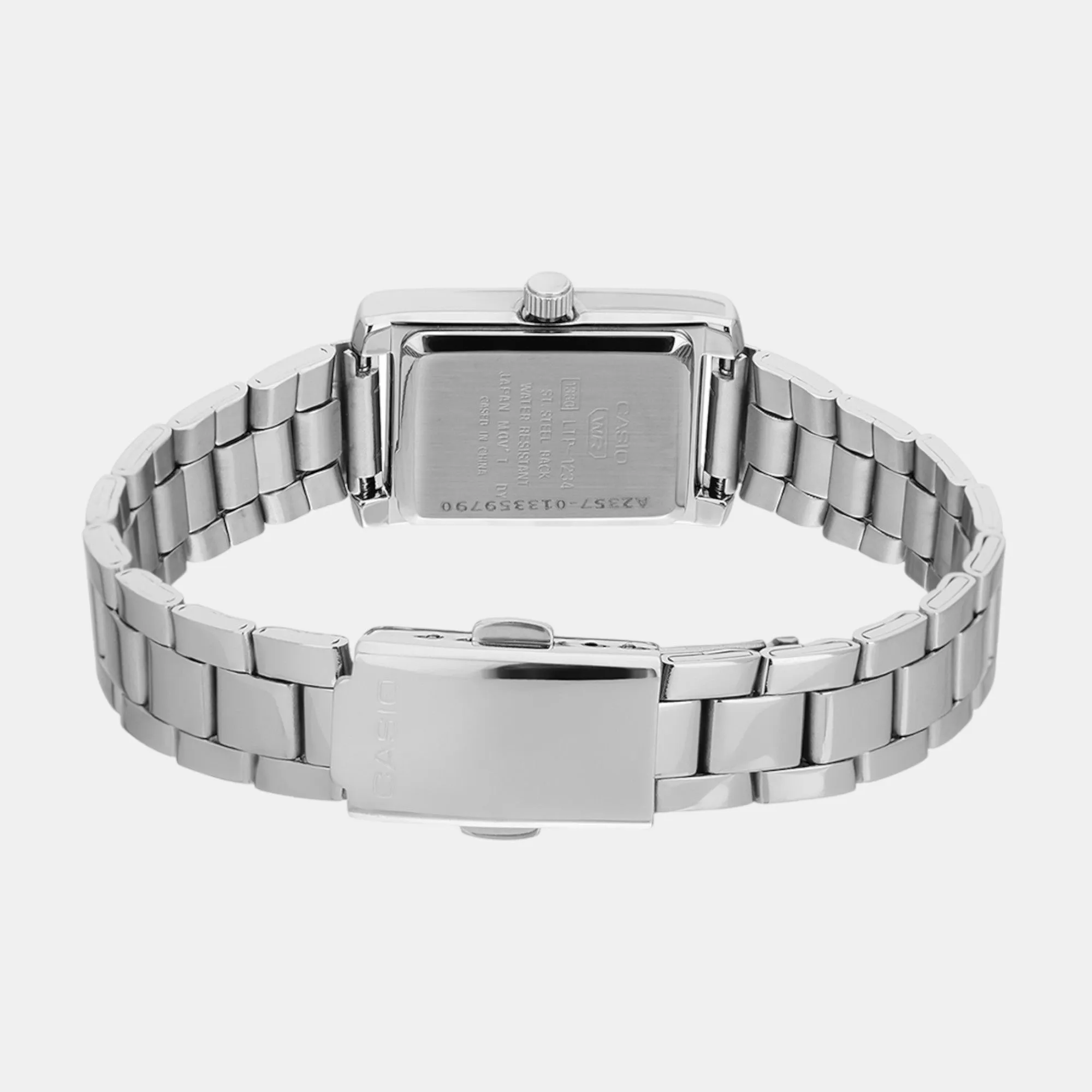 Enticer Women Quartz White Dial Analog Stainless Steel Watch LTP-1234DD-7ADF A2357