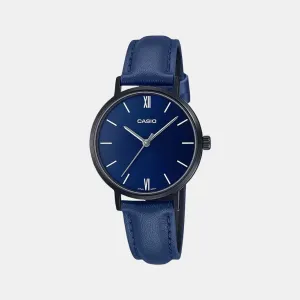 Enticer Women's Analog Leather Watch A2001 - LTP-VT02BL-2AUDF