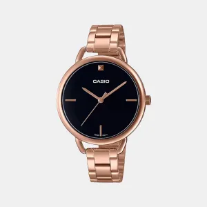 Enticer Women's Analog Stainless Steel Watch A1813 - LTP-E415PG-1CDF