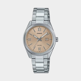 Enticer Women's Analog Beige Dial Stainless Steel Watch 1302DD-4A2VDF - A2361