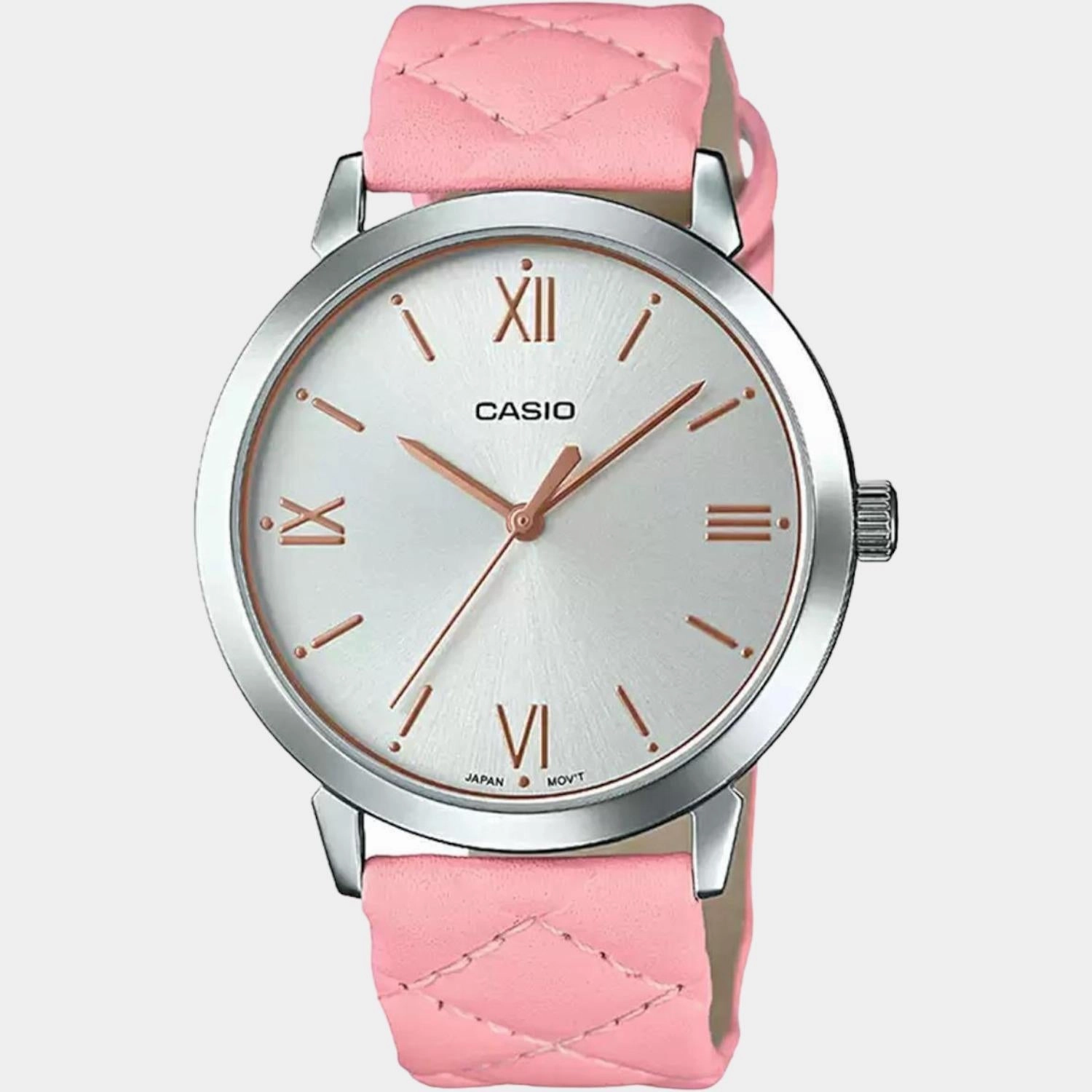 Enticer Women's Analog Leather Watch A1483 - LTP-E153L-4ADF