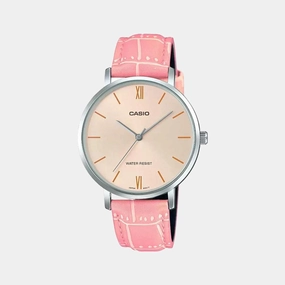 Enticer Women's Analog Leather Watch A1630 - LTP-VT01L-4BUDF