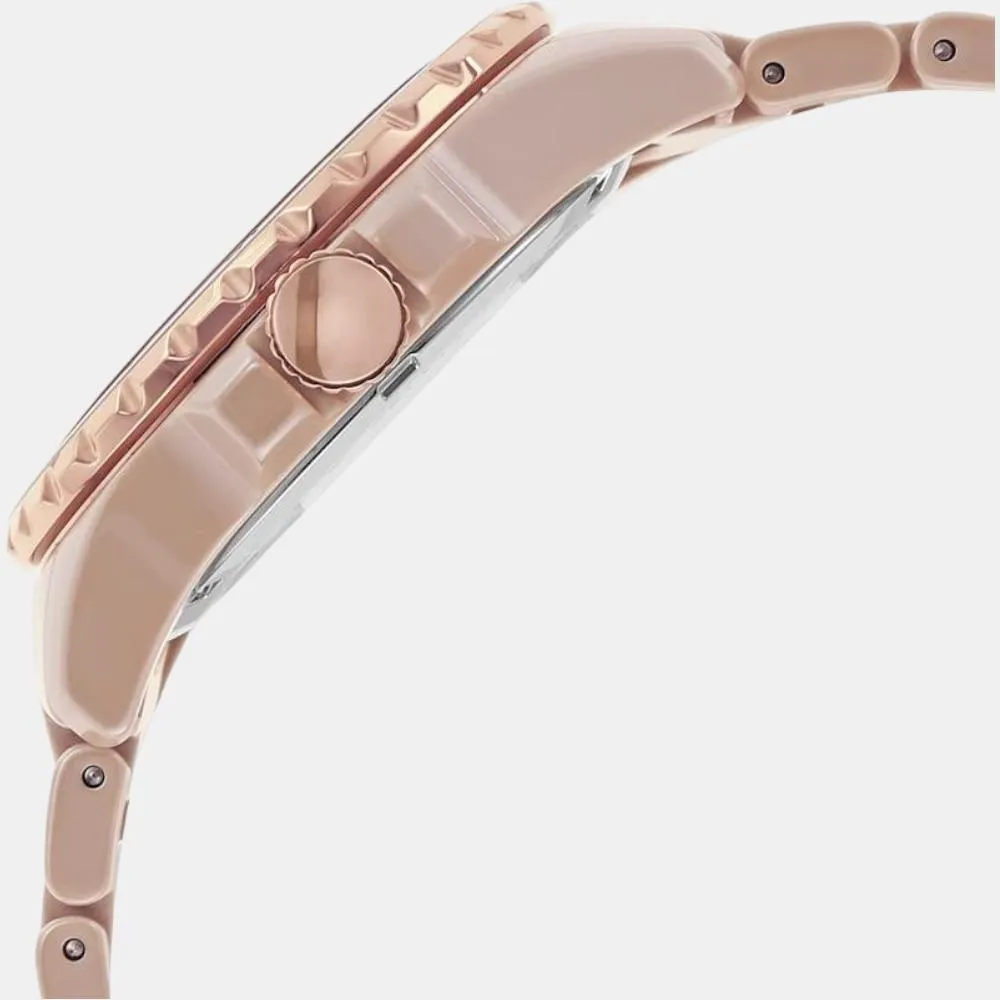Fb-01 Women Quartz Brown Dial Analog Ceramic Watch CE1111