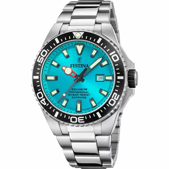 Festina Blue Dial Stainless Steel Bracelet Men's Watch F20663/5
