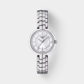 Flamingo Women Quartz Mother Of Pearl Dial Analog Stainless Steel Watch T0942101111100