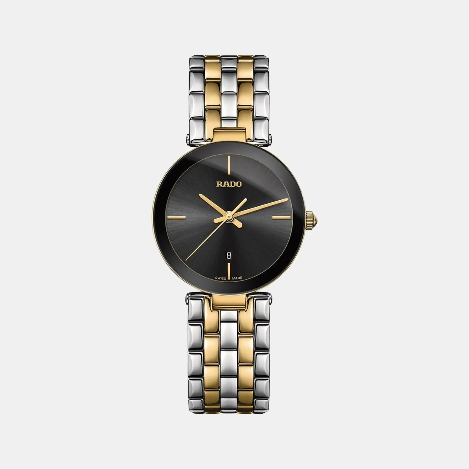 Florence Women Quartz Black Dial Analog Stainless Steel Watch R48871153