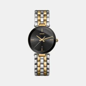 Florence Women Quartz Black Dial Analog Stainless Steel Watch R48871153